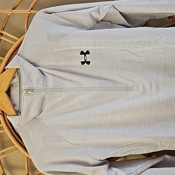 Under Armour Heatgear Loose Training Shirt 1/2 Zip Collar NWT Sz‎ M - Picture 3 of 11